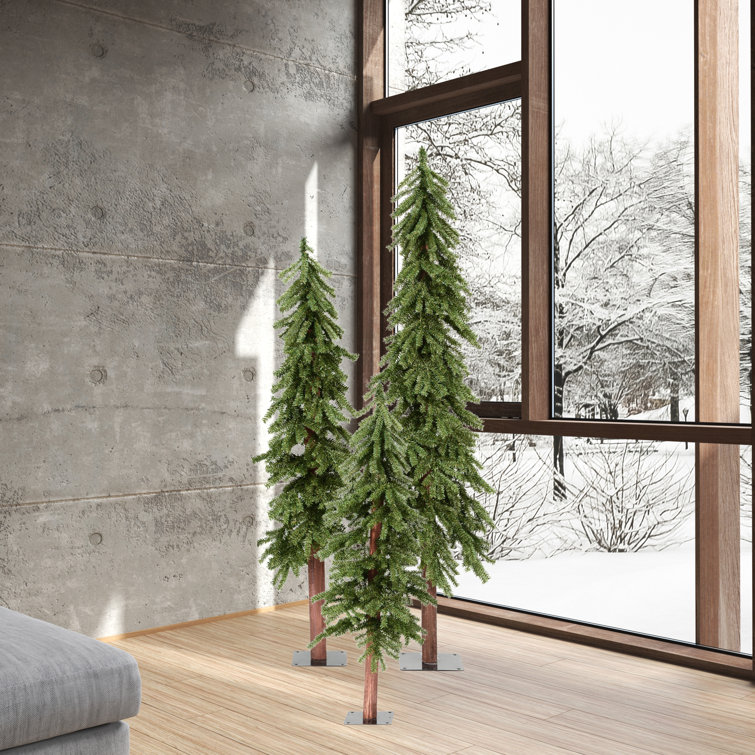 Natural artificial on sale christmas trees